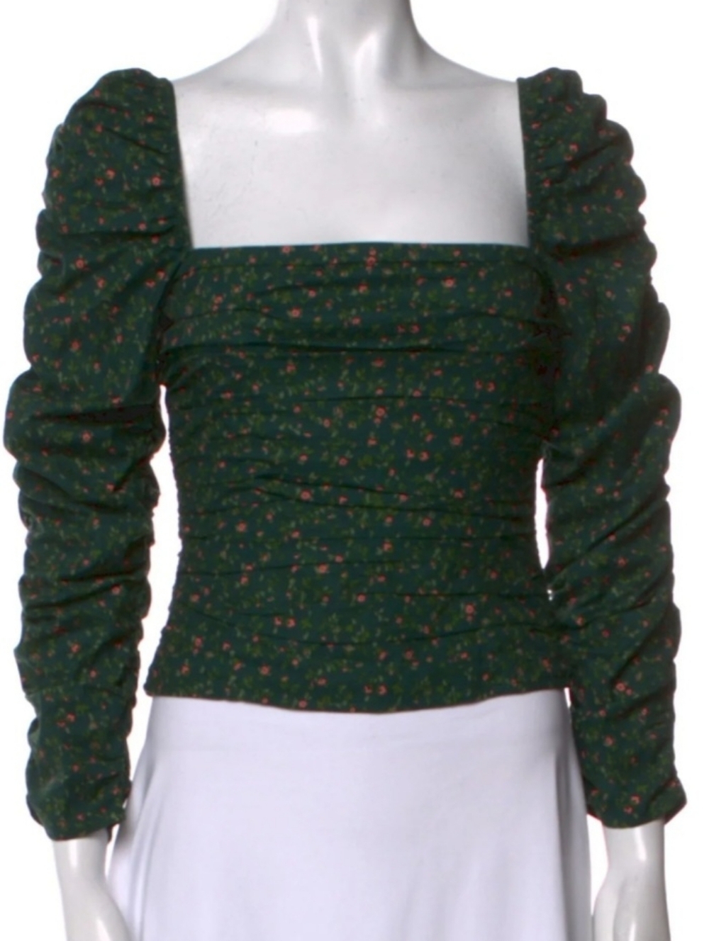 Reformation Pinto Smocked Ditsy Floral Top 4